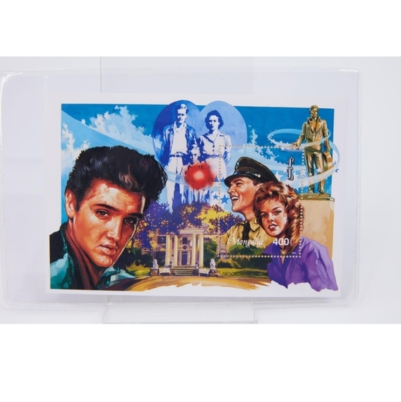 Elvis Stamps with Certification of Authentication RARE x 5 Collectors - Picture 6 of 15